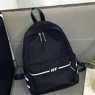 Contrast-trim Nylon Backpack