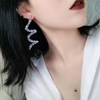 Spiral Rhinestone Earring