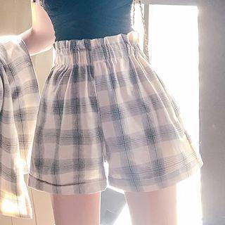 Plaid Printed Shorts