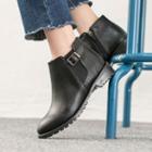 Belted-detail Ankle Boots
