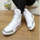 Color Panel High Top Sneakers