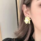 Flower Stud Earring 1 Pair - Ac0142 - Flower - Yellow - One Size