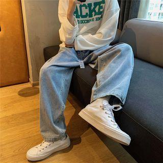 High-waist Loose Fi Straight Cut Jeans