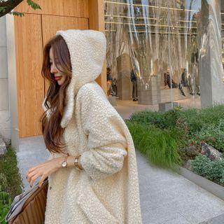 Snap-button Hooded Dumble Coat