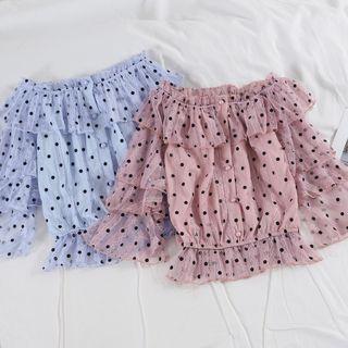 Single-breasted Ruffle Shirt