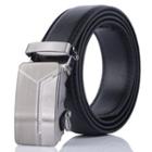 Faux Leather Holeless Belt As Shown In Figure - One Size