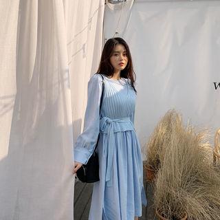 Cropped Rib-knit Vest With Sash