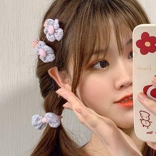 Flower Yarn Hair Tie / Hair Clip (various Designs)