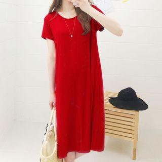 Short-sleeve Shift T-shirt Dress
