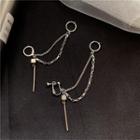 Alloy Chained Dangle Cuff Earring
