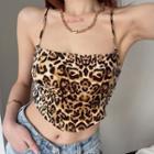 Leopard Camisole Top Khaki - One Size