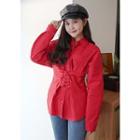 Lace-up Waist Cotton Shirt