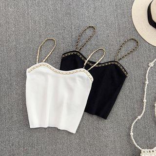 Chain Detail Knit Camisole