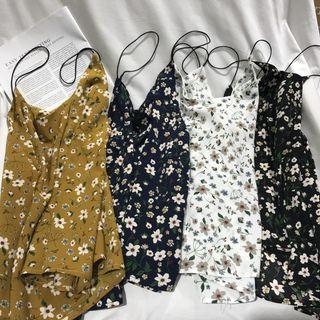 Floral Print Chiffon Cami Top