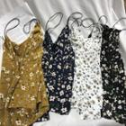 Floral Print Chiffon Cami Top