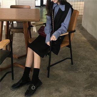 Sleeveless Buttoned Midi Dress / Shirt