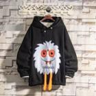 Monster Embroidered Hoodie