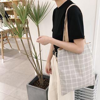 Window Pane Canvas Tote