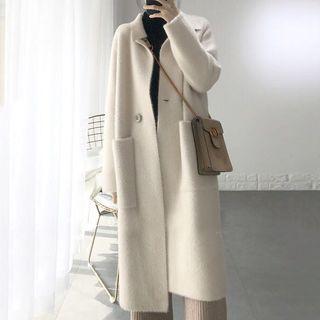 Plain Coat Off-white - One Size