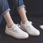 Quilted Lace-up Sneakers