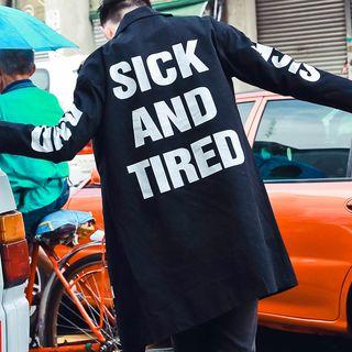 Couple Matching Lettering Trench Coat