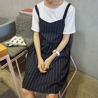 Striped Spaghetti Strap Dress