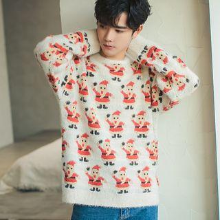 Santa Print Sweater