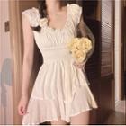 Off Shoulder Romper White - One Size