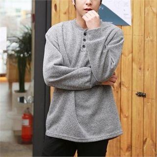 Relaxed-fit Textured Henley