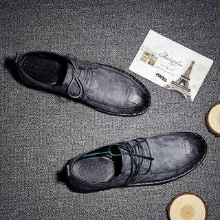 Faux Leather Derby Shoes