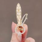 Rabbit Hair Clip Ly2199 - Silver - One Size