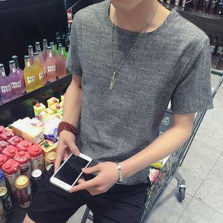 Linen Cotton Short-sleeve T-shirt