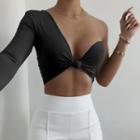 Asymmetric Tie Knot Detailed Top