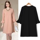 Round-neck Bell-sleeve Dress