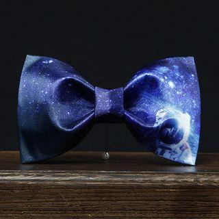 Astronaut Print Bow Tie