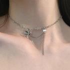 925 Sterling Silver Cupid & Heart Pendant Necklace As Shown In Figure - One Size