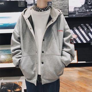 Hooded Embroidery Applique Jacket