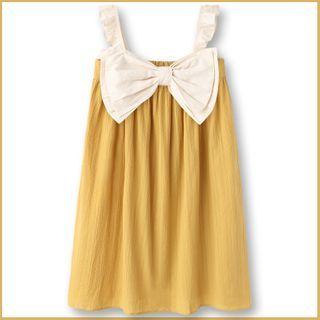 Contrast Bow Sleeveless Sleep Dress