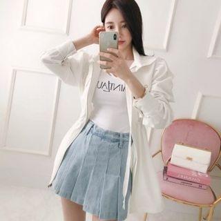 Puff-shoulder Safari Jacket