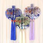 Tassel Flower Print Waist Hanging Decoration Pouch