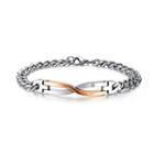 Fashion Champagne Gold Stainless Steel Bracelet For Ladies