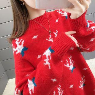 Mock-neck Christmas Sweater