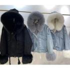 Fluffy Trim Zip Jacket (various Designs)