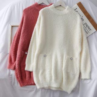 Loose-fit Furry Knit Sweater
