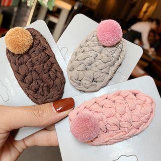 Bobble Knit Fabric Hair Clip