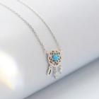 925 Sterling Silver Dream Catcher Pendant Necklace W1212 - As Shown In Figure - One Size