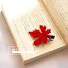 Maple Leaf Hair Clip As Figure Shown - One Size