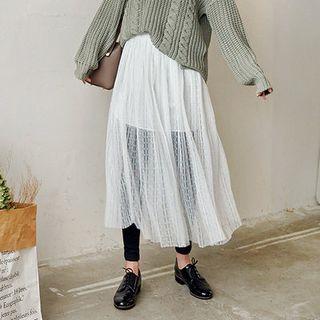 Layered Lace Maxi Skirt