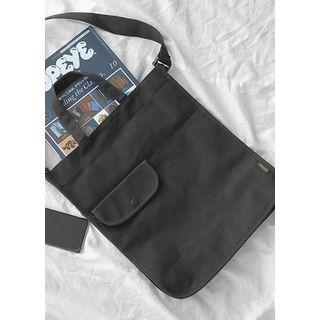 Canvas Tote With Shoulder Strap Black - One Size