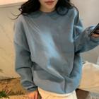 Fleece-lined Cotton Sweatshirt